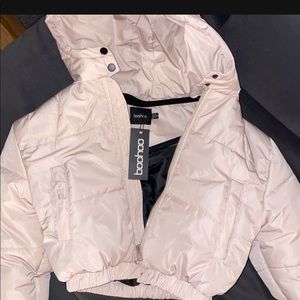 New women’s crop cream color jacket